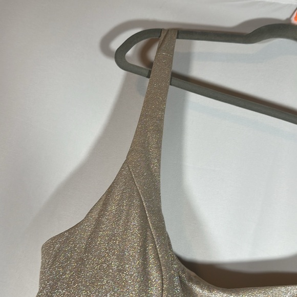 Jules & Cleo Champagne Sparkly Formal Prom Dress - Picture 3 of 12